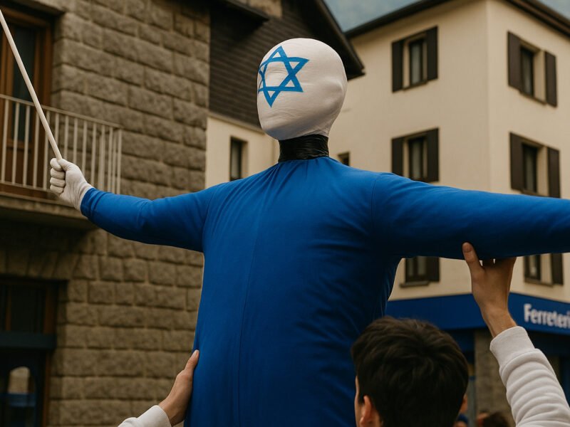 МИД Израиля выразил протест против сожжения чучела с символикой страны на карнавале в Андорре