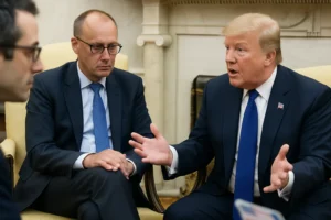 טראמפ התייחס למצב בגרמניה במסיבת עיתונאים